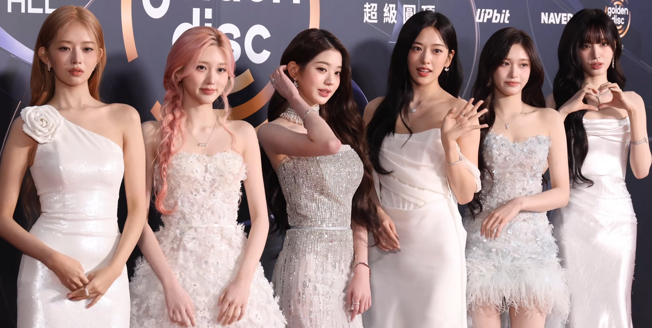 IVEの6人の集合写真（2026年1月10日、第40回ゴールデンディスクアワード）